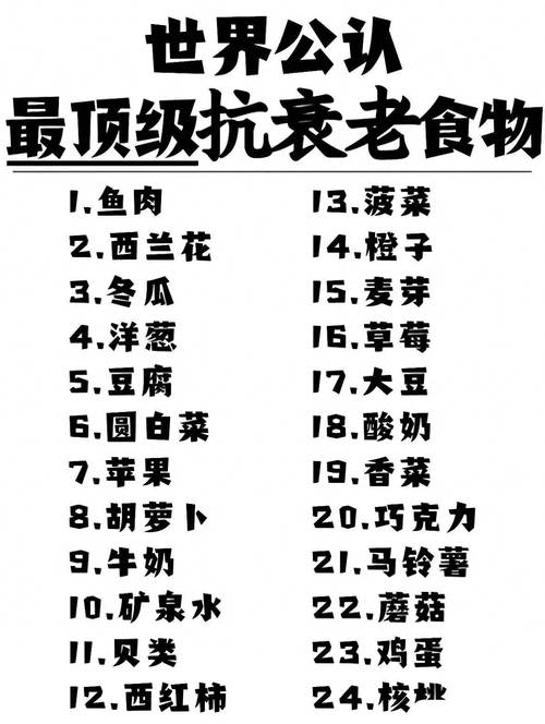 抗氧化食物清单：守护健康的饮食宝典