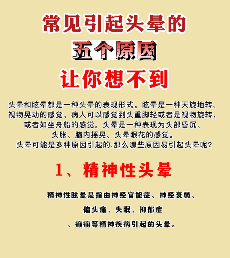 头晕的原因、诊断和治疗方法