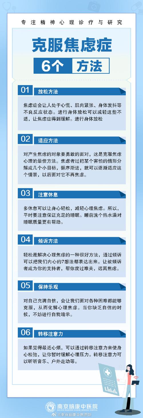 焦虑症的治疗与缓解