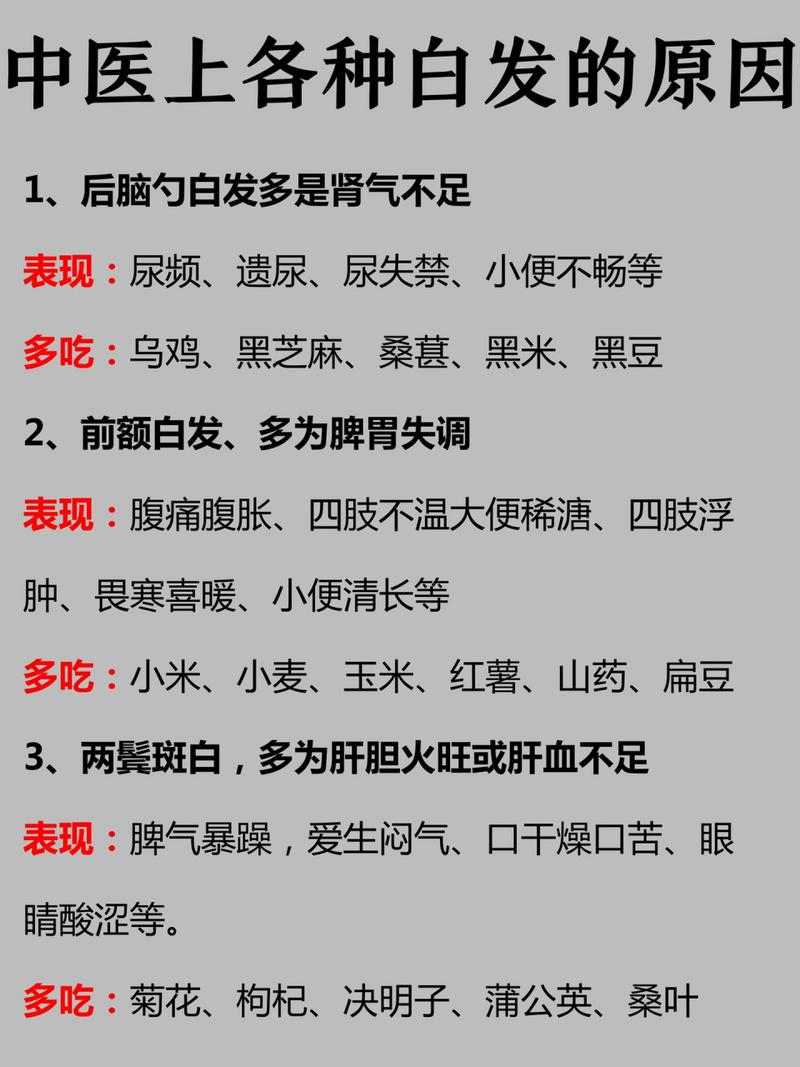 白发病的治疗与调理全攻略