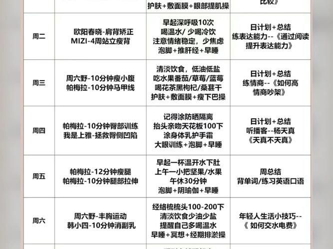 老年人运动计划