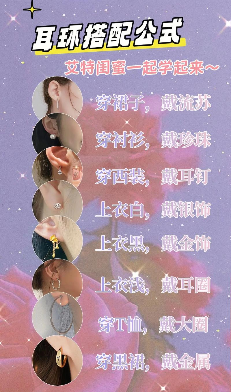 耳钉搭配方法指南：点亮你的美，从耳朵开始