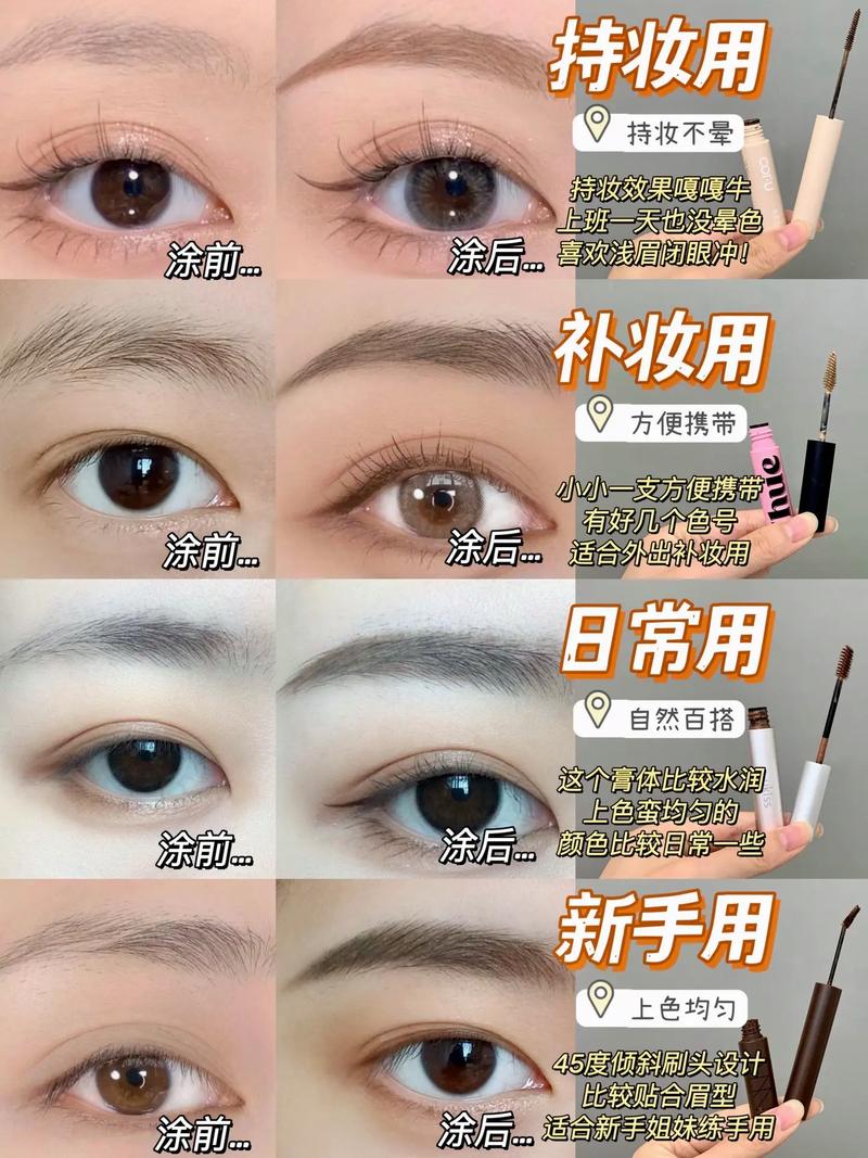 眉笔、眉粉、染眉膏的巧妙运用秘籍：勾勒精致眉妆