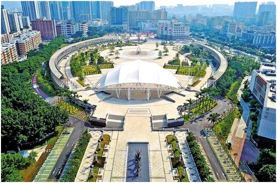 新桥市民广场：城市休闲与文化的璀璨明珠