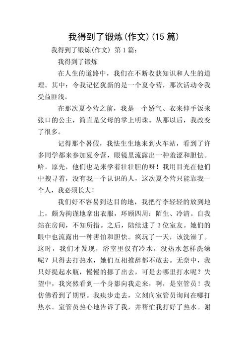 以下是一篇关于公开表达训练的文章示例：