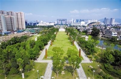 中心绿轴公园：城市中的绿色瑰宝与活力空间