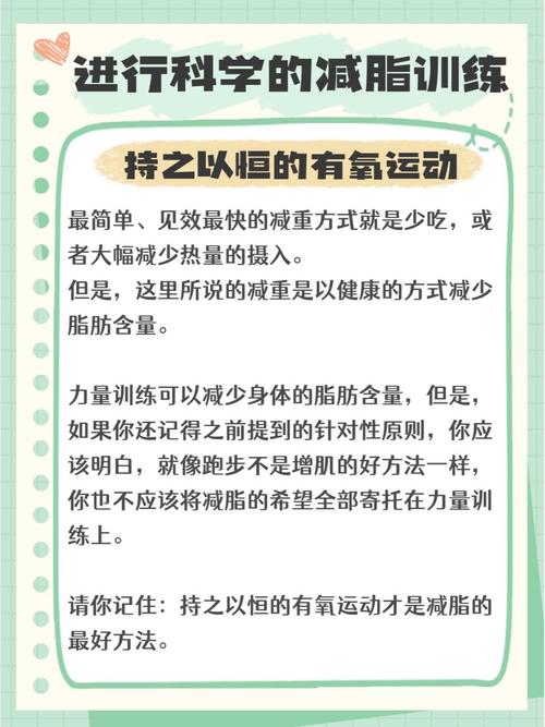 减脂训练：塑造健康体态的科学攻略