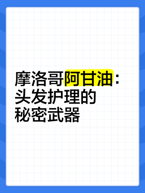探秘阿甘油：头发护理的神奇之选