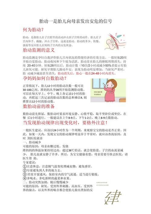 孕期胎动护理：关注胎儿的健康信号
