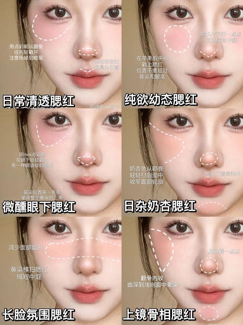 腮红光泽感：妆容中的点睛之笔