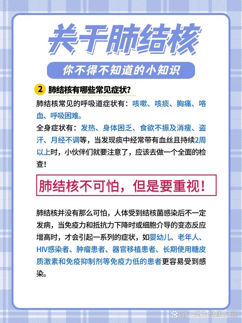 肺结核防治知识全解析：守护健康，共抗结核