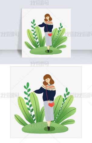 植物卡通图案时尚穿搭：拥抱自然，展现活力