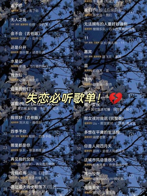那些失恋歌曲里的故事：治愈心灵的旋律