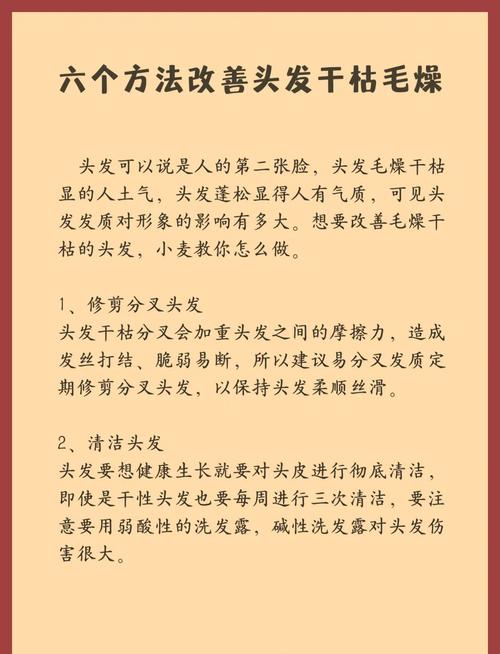 头发干枯毛躁修复全攻略：从根源焕活柔顺秀发