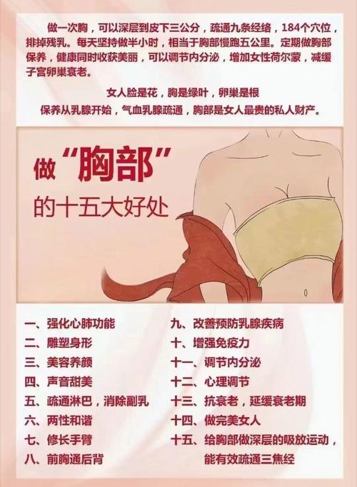详细阅读:胸部保养知识全攻略:呵护女性魅力的秘诀 胸部保养知识全攻略:呵护女性魅力的秘诀