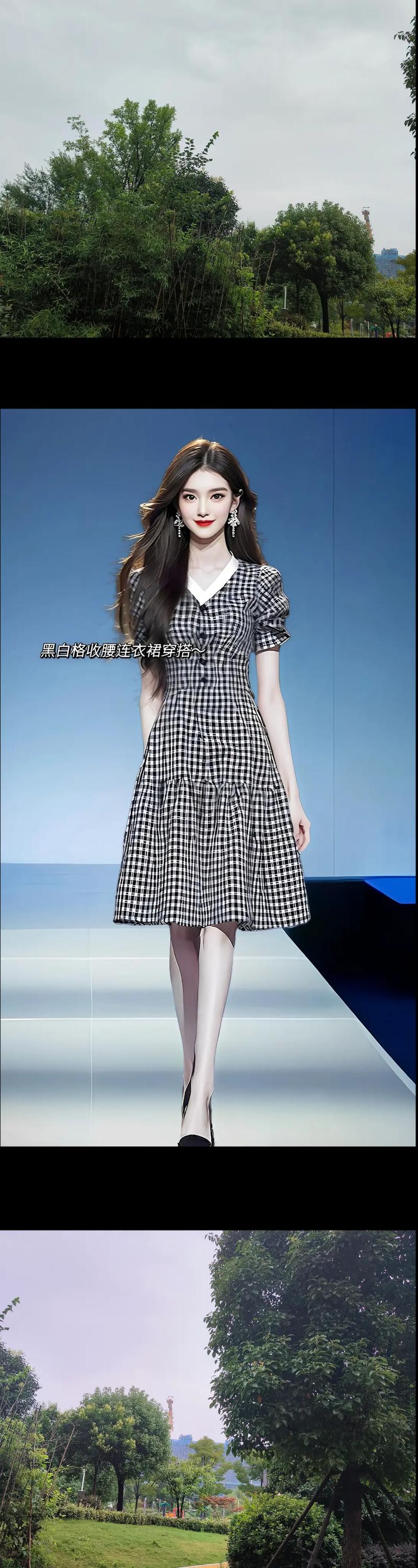 经典黑白格纹，演绎时尚穿搭的无限魅力