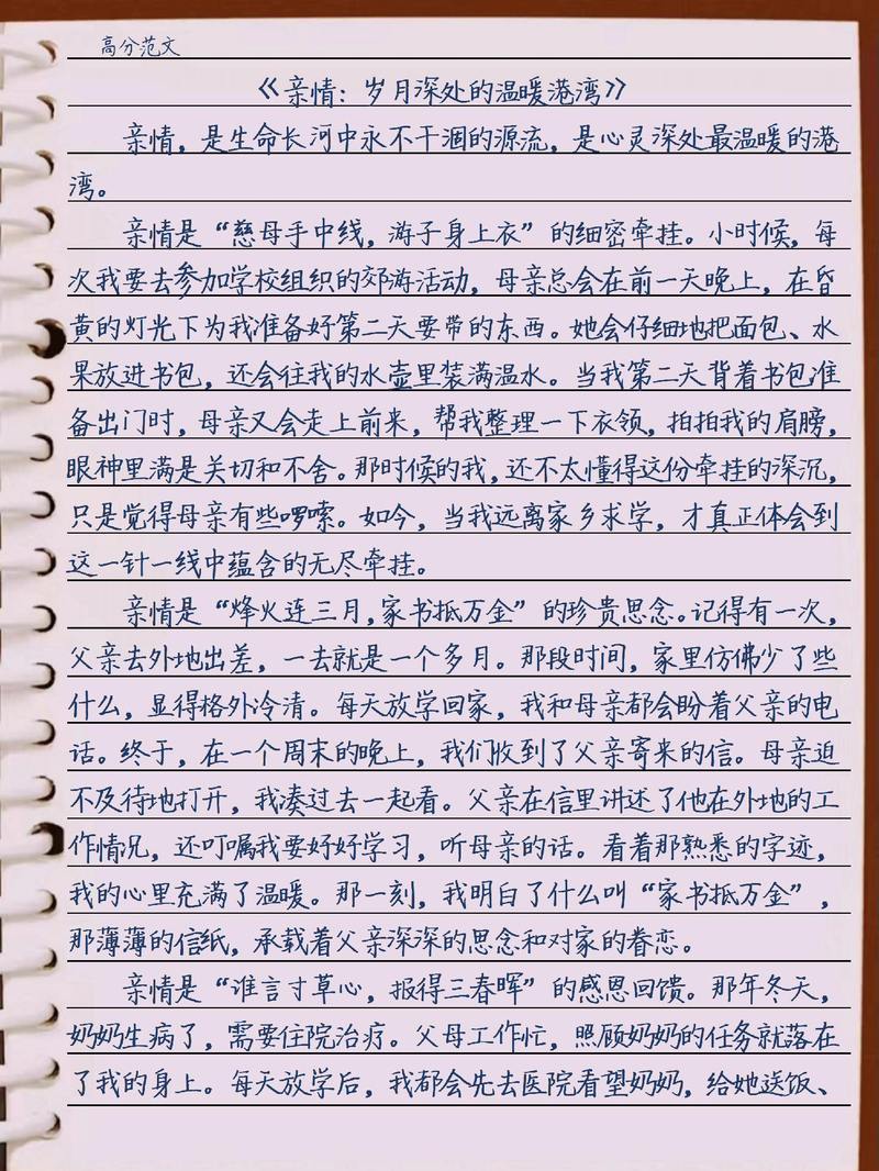 亲情，岁月深处的温暖港湾