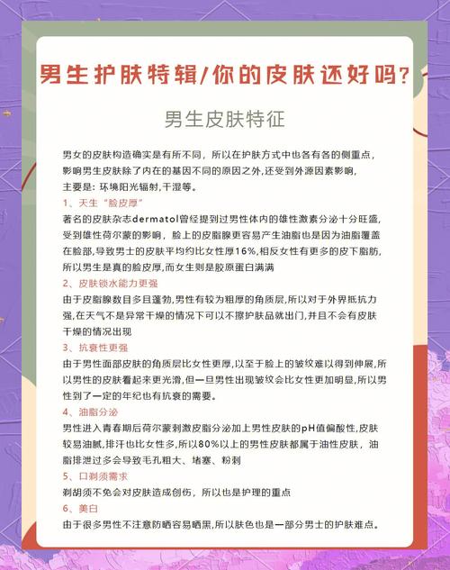 详细阅读:男性护肤保湿:解锁肌肤水润密码,焕发硬汉魅力 男性护肤保湿:解锁肌肤水润密码,焕发硬汉魅力