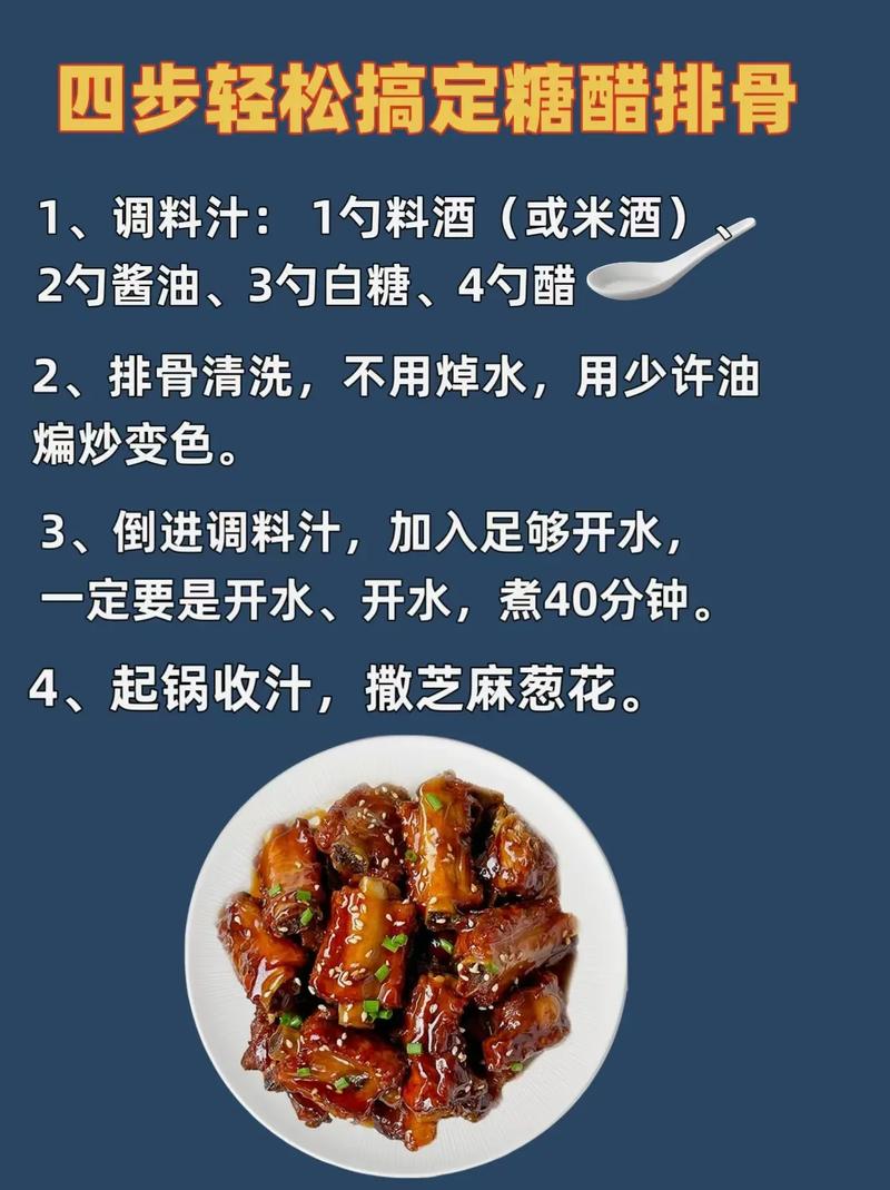 详细阅读:经典糖醋排骨的美味秘籍:从食材到上桌的详细攻略 经典糖醋排骨的美味秘籍:从食材到上桌的详细攻略
