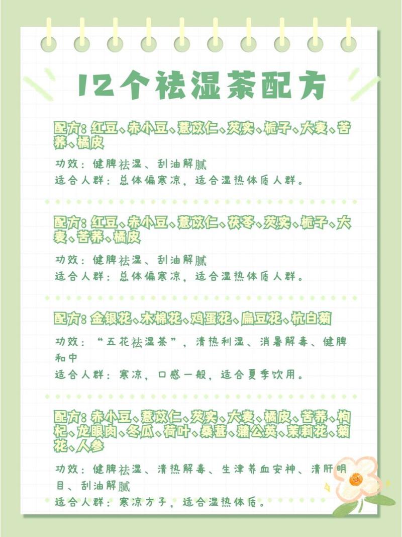祛湿茶配方：从原理到实践，打造健康生活新风尚