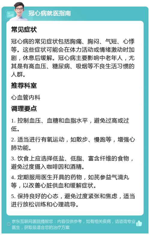 冠心病,冠心病的症状表现有哪些