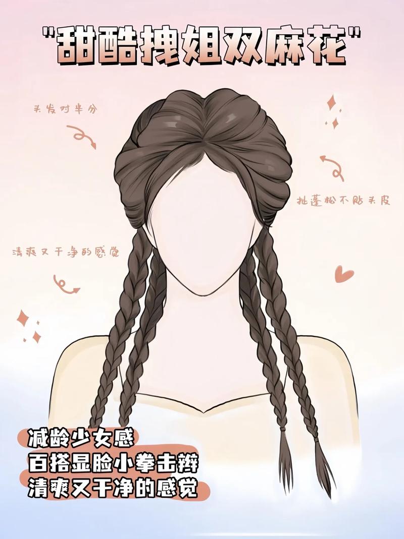 双马尾发型,双马尾发型教程